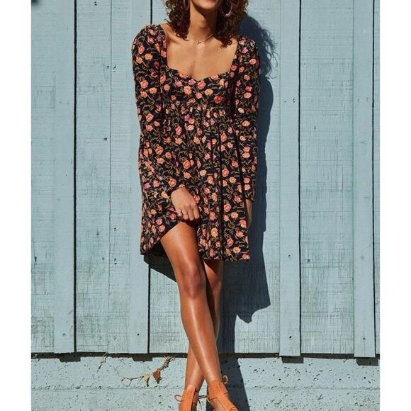 Free People Bessie Corduroy Mini Dress Size XS Z48-1 - Picture 1 of 7